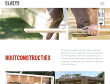 Tablet Screenshot of claeys-houtconstructies.be